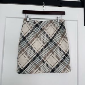 H&M Plaid Mini Skirt